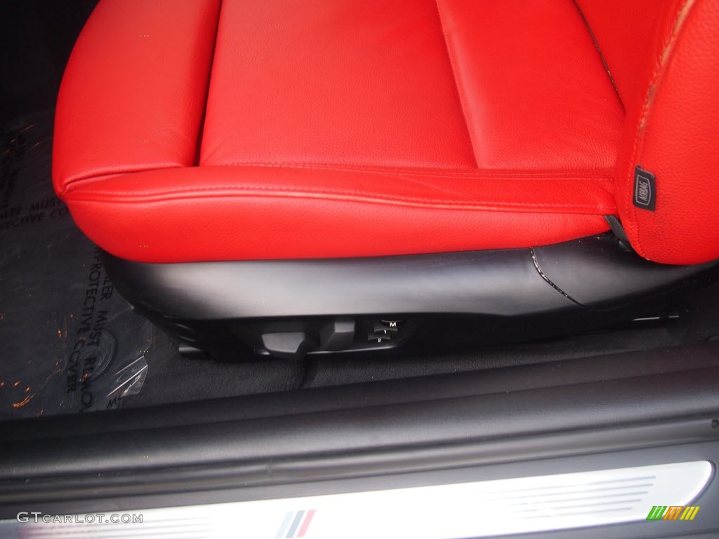 2011 3 Series 335is Coupe - Space Gray Metallic / Coral Red/Black Dakota Leather photo #12