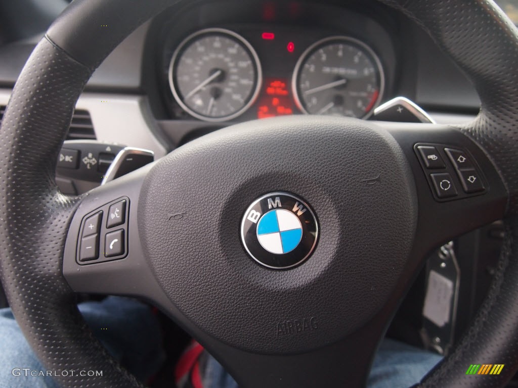 2011 3 Series 335is Coupe - Space Gray Metallic / Coral Red/Black Dakota Leather photo #18