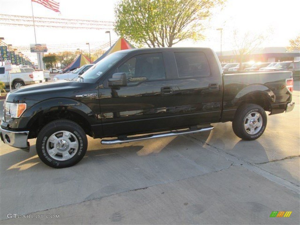 2014 F150 XLT SuperCrew - Tuxedo Black / Steel Grey photo #1