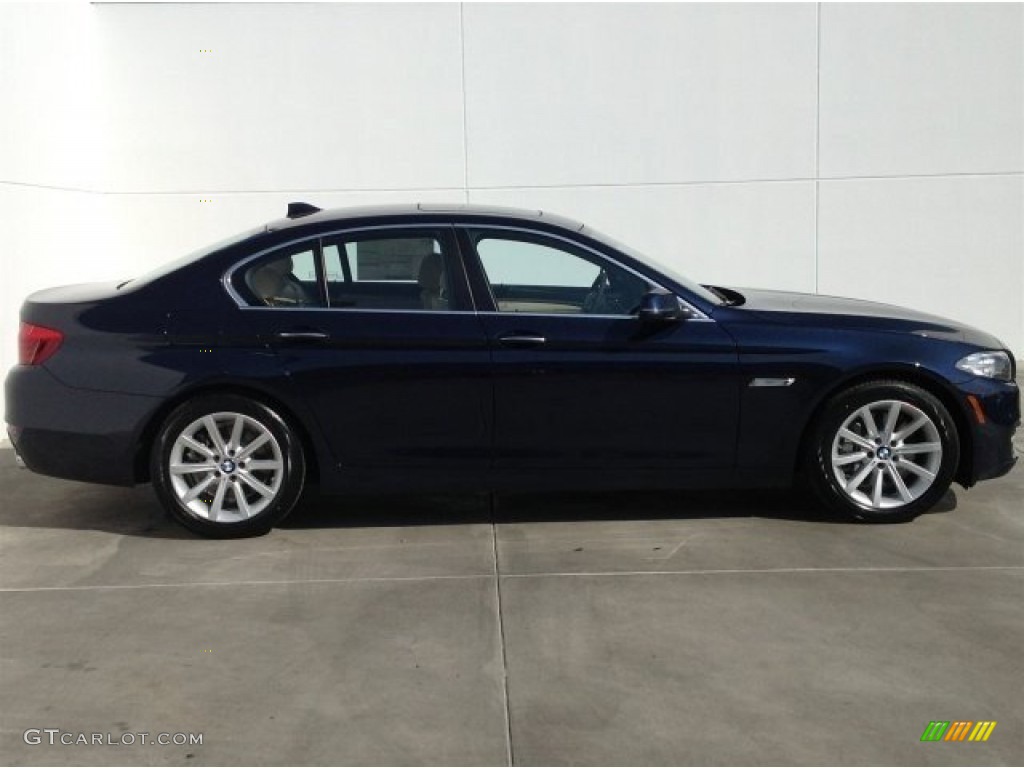 2014 5 Series 535i Sedan - Imperial Blue Metallic / Venetian Beige photo #2