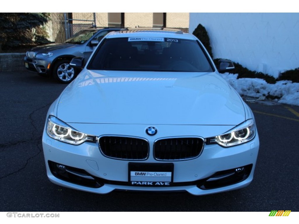 2013 3 Series 328i xDrive Sedan - Mineral White Metallic / Black photo #7