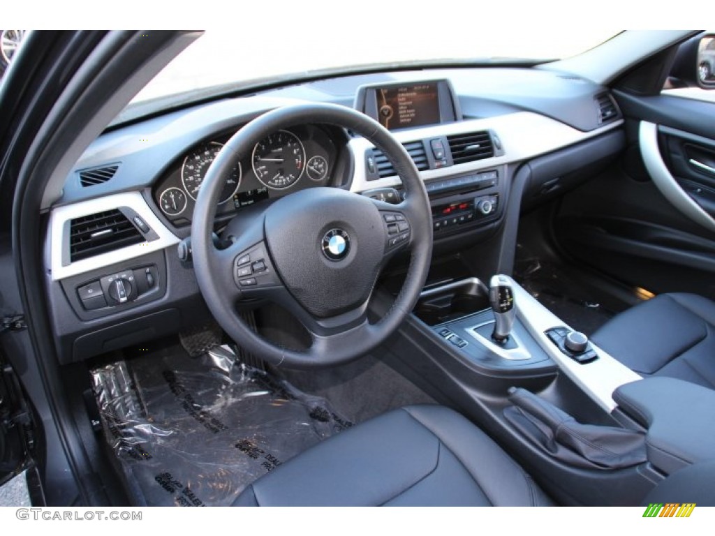 Black Interior 2013 BMW 3 Series 328i xDrive Sedan Photo #91470424