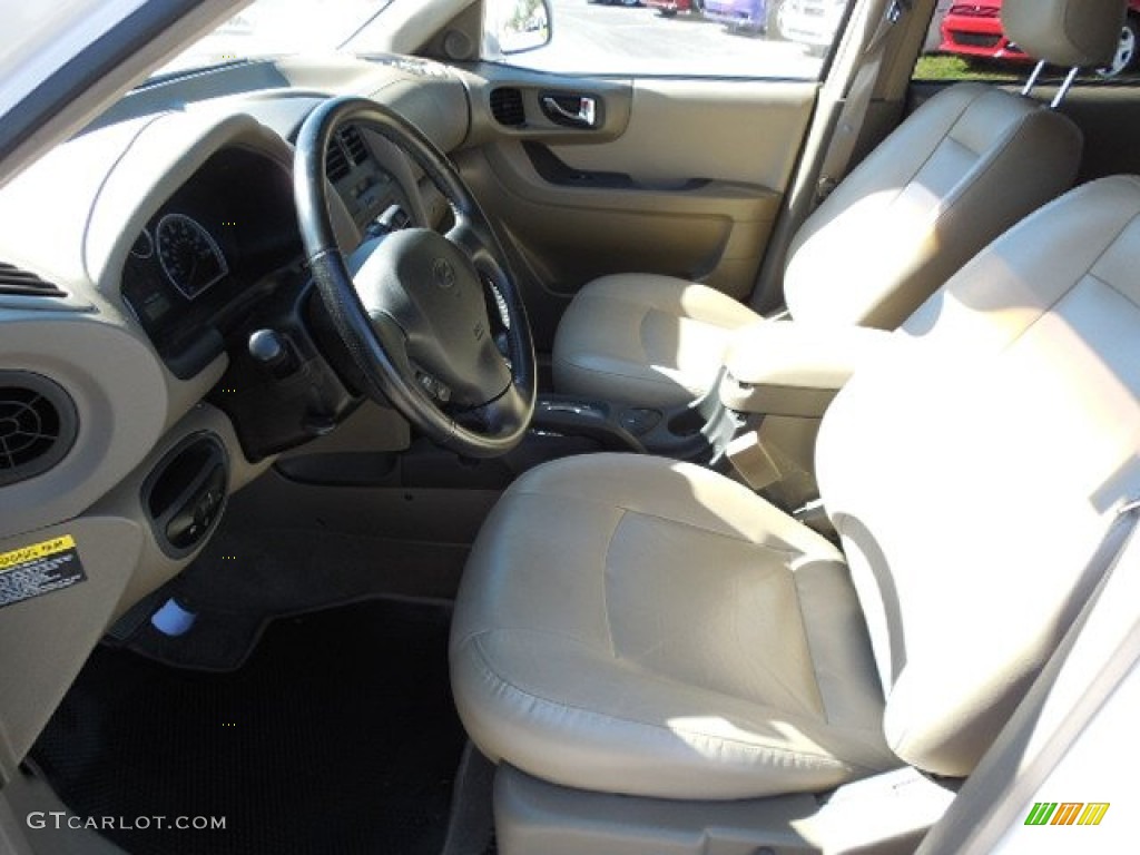 Beige Interior 2005 Hyundai Santa Fe LX 3.5 Photo #91471299