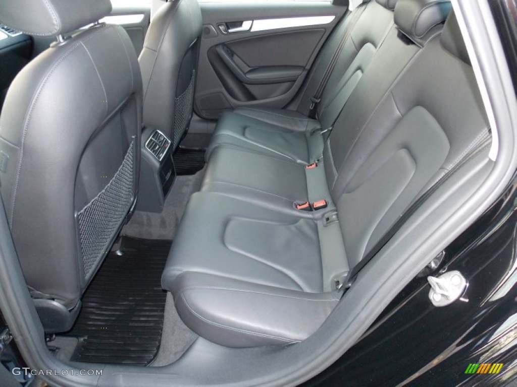 Black Interior 2012 Audi A4 2.0T quattro Sedan Photo #91471561