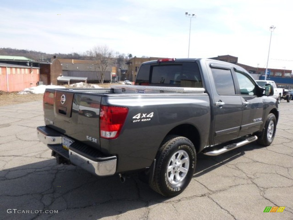 2006 Titan XE Crew Cab 4x4 - Smoke Gray / Graphite/Titanium photo #8
