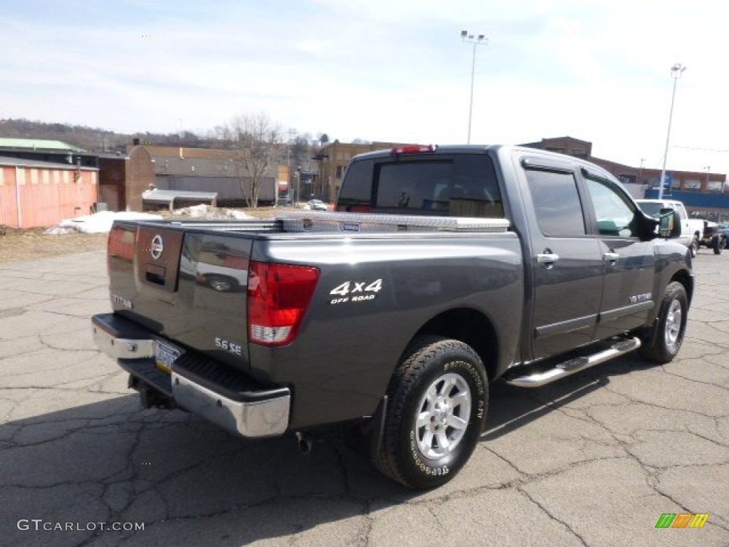 2006 Titan XE Crew Cab 4x4 - Smoke Gray / Graphite/Titanium photo #8