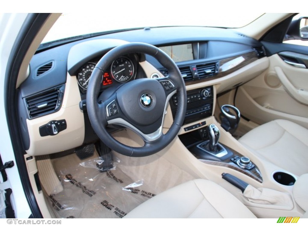 Sand Beige Interior 2014 BMW X1 xDrive28i Photo #91474129