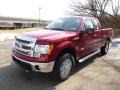 2014 Ruby Red Ford F150 XLT SuperCab 4x4  photo #4