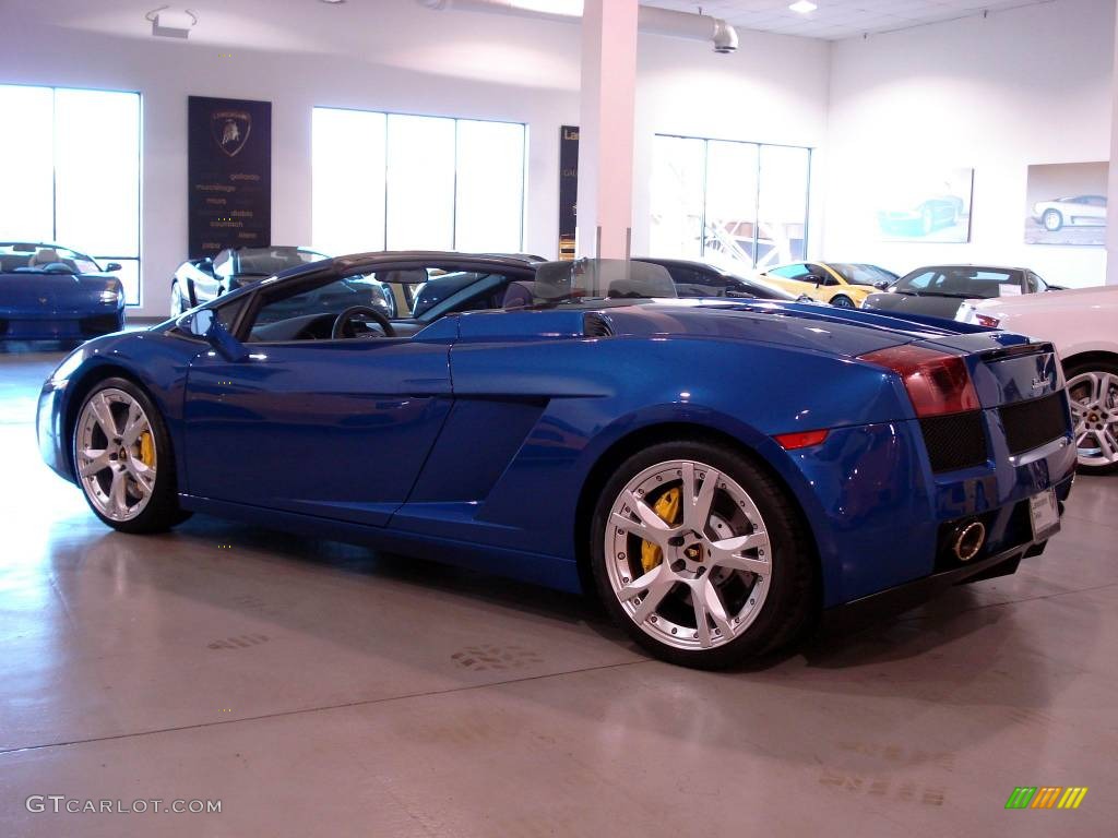 2008 Gallardo Spyder - Blu Caelum (Blue) / Blue Scylla/Giallo Taurus photo #22