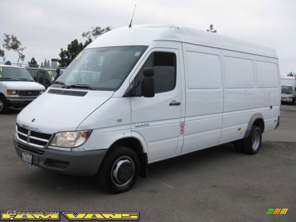 2006 Sprinter Van 3500 High Roof Cargo - Arctic White / Gray photo #3