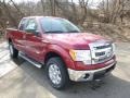 2014 Ruby Red Ford F150 XLT SuperCab 4x4  photo #2