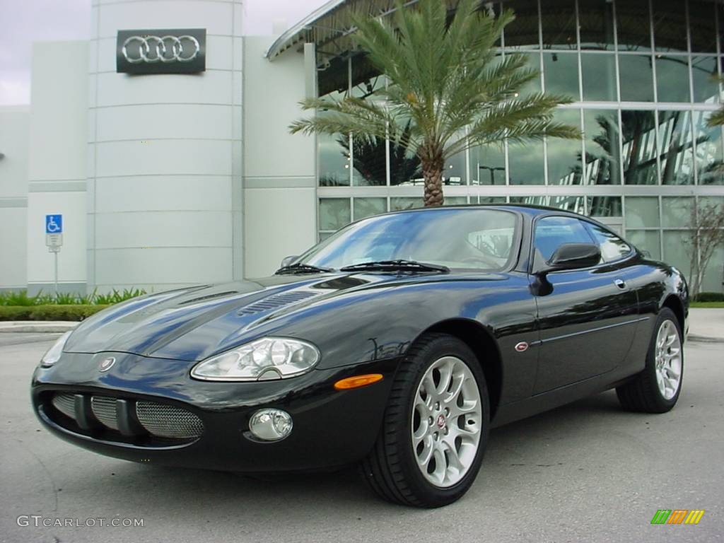 2001 XK XK8 Coupe - Anthracite Metallic / Oatmeal photo #1