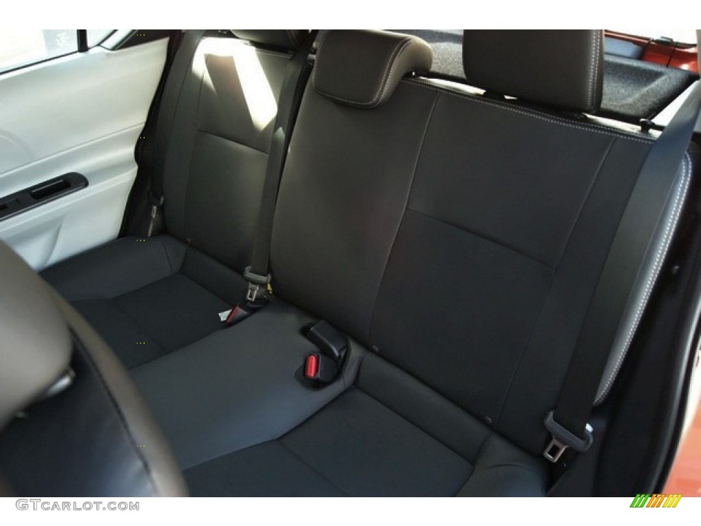 2014 Prius c Hybrid Four - Habanero / Black photo #7
