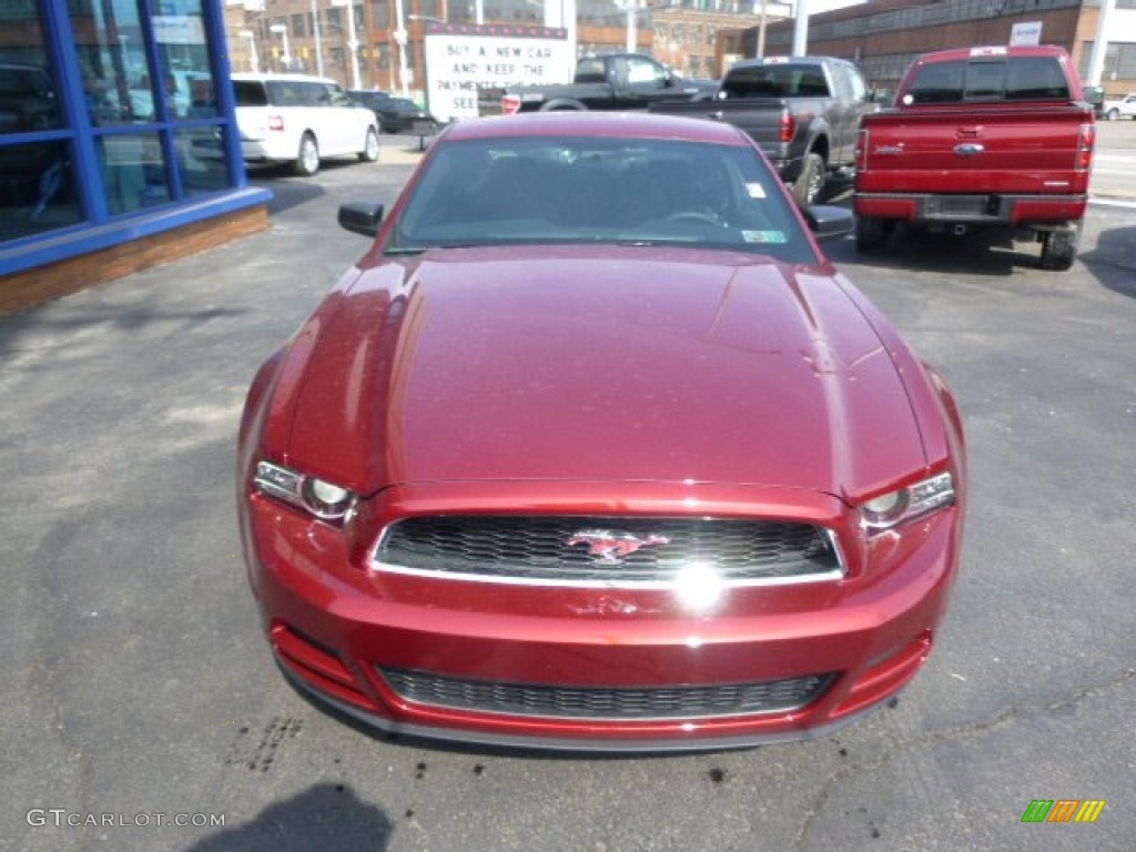 2014 Mustang V6 Coupe - Ruby Red / Charcoal Black photo #3