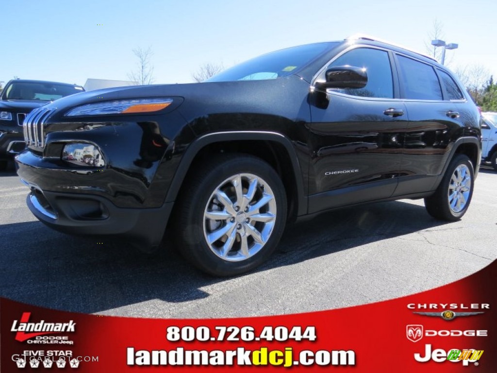 Brilliant Black Crystal Pearl Jeep Cherokee