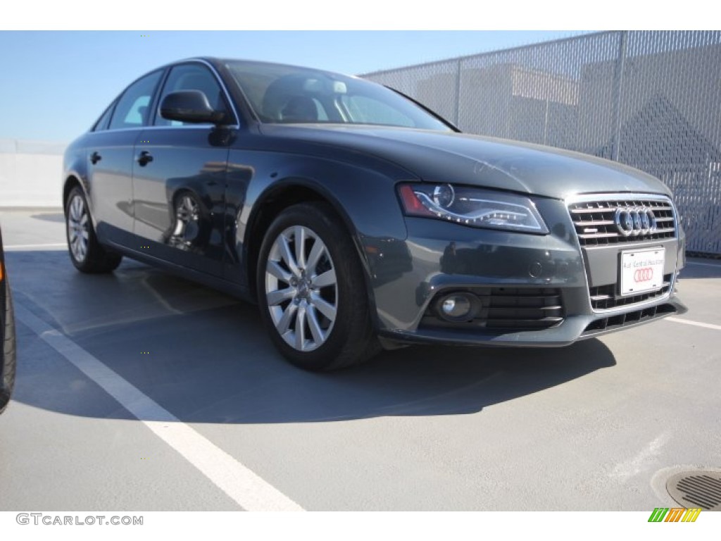 2009 A4 2.0T Premium quattro Sedan - Meteor Grey Pearl Effect / Black photo #1