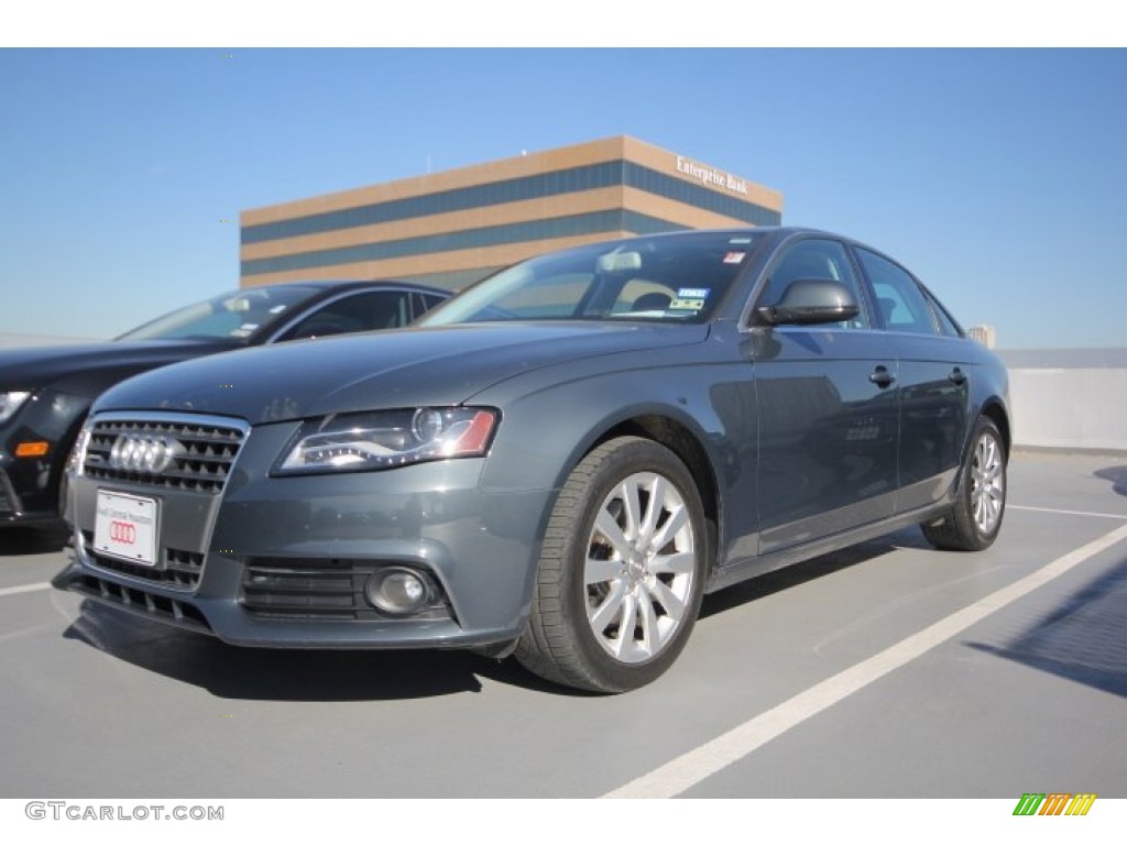 2009 A4 2.0T Premium quattro Sedan - Meteor Grey Pearl Effect / Black photo #2