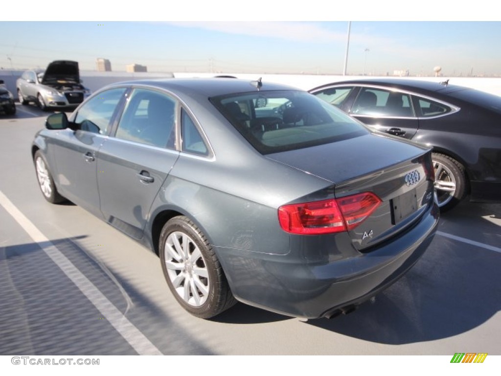 2009 A4 2.0T Premium quattro Sedan - Meteor Grey Pearl Effect / Black photo #5