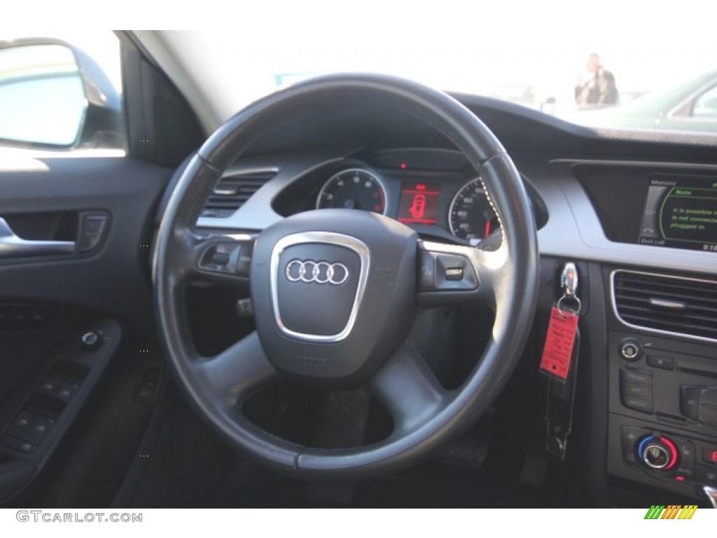2009 A4 2.0T Premium quattro Sedan - Meteor Grey Pearl Effect / Black photo #27