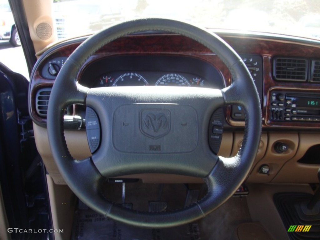 2001 Ram 1500 SLT Club Cab - Patriot Blue Pearl / Tan photo #13