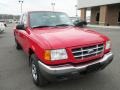 2001 Bright Red Ford Ranger XLT SuperCab  photo #2