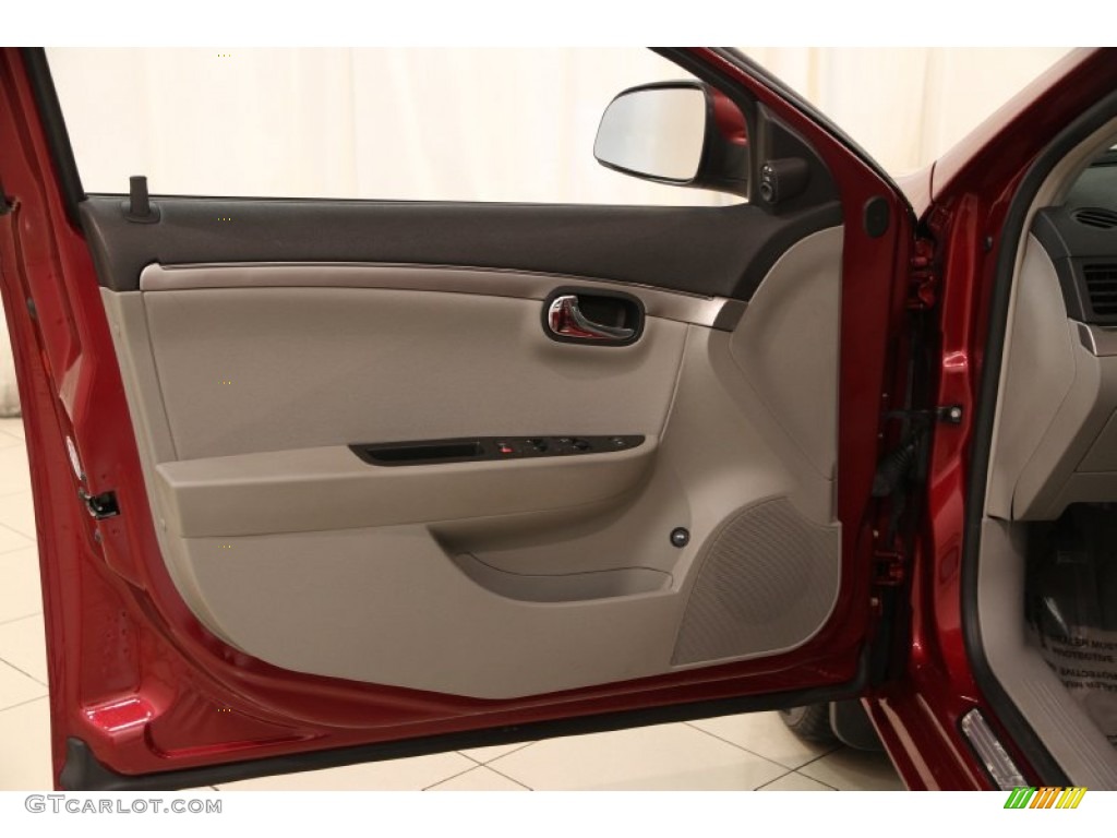 2009 Aura XE - Red Jewel Tintcoat / Gray photo #4