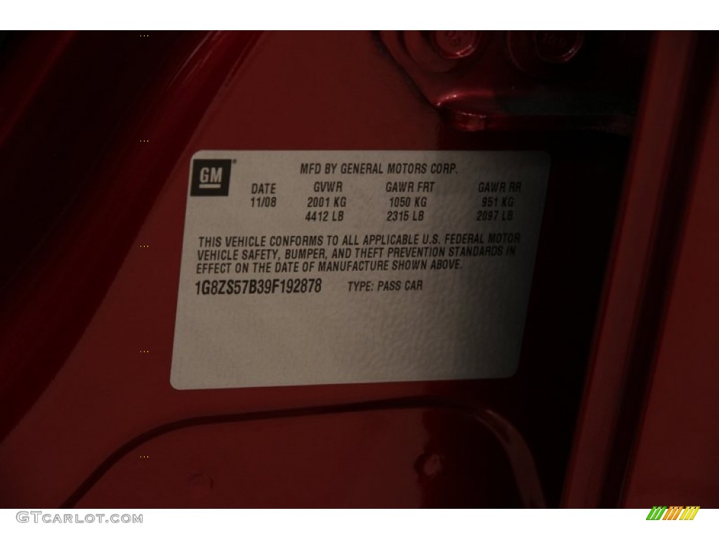 2009 Aura XE - Red Jewel Tintcoat / Gray photo #18