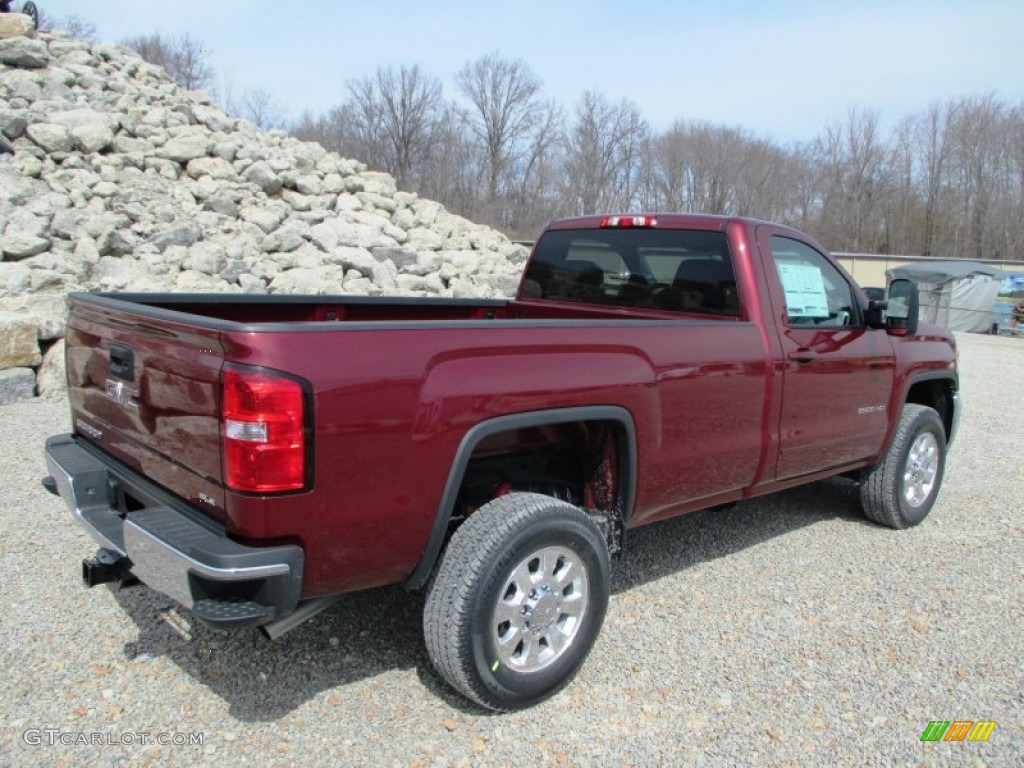 Sonoma Red Metallic 2015 GMC Sierra 2500HD SLE Regular Cab 4x4 Exterior Photo #91489799