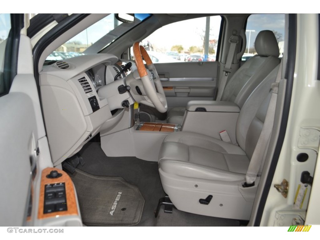 Dark Khaki/Light Graystone Interior 2007 Chrysler Aspen Limited HEMI 4WD Photo #91493191