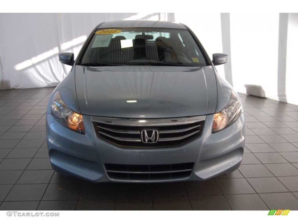 2011 Accord LX Sedan - Celestial Blue Metallic / Gray photo #2
