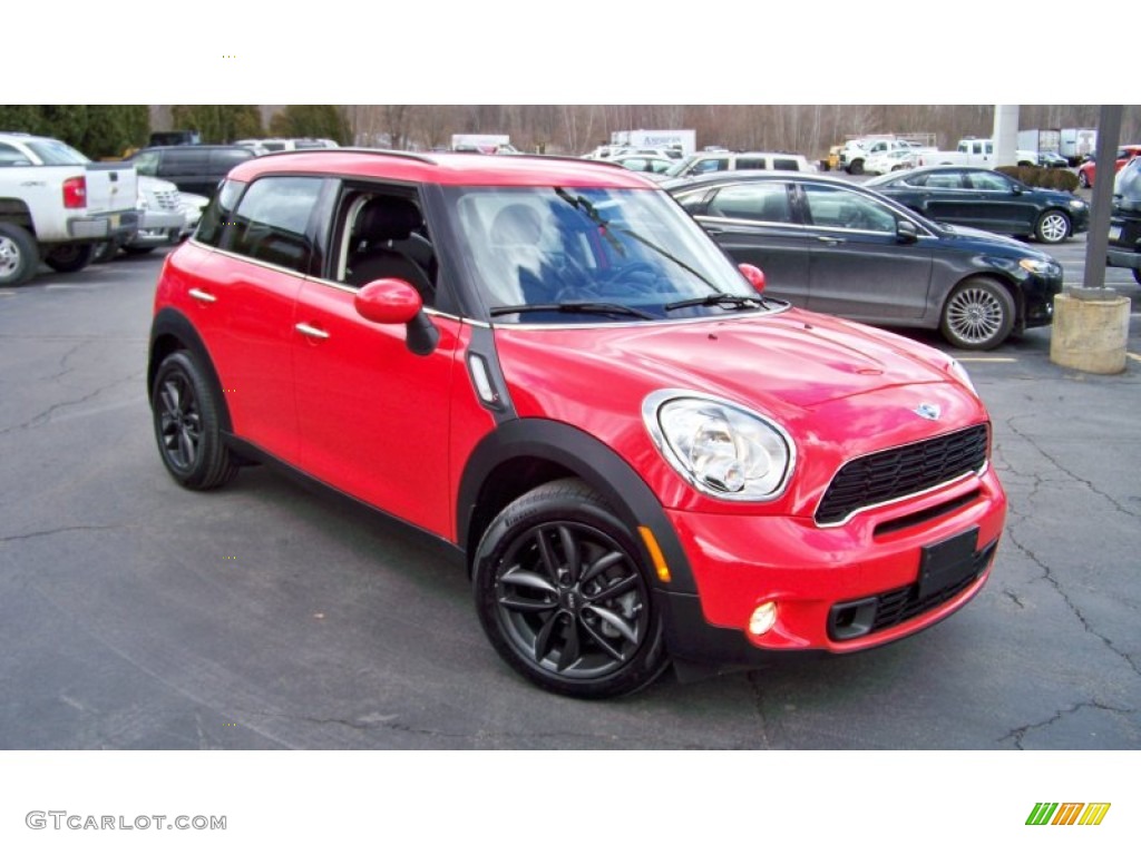 2012 Cooper S Countryman - Pure Red / Carbon Black photo #3