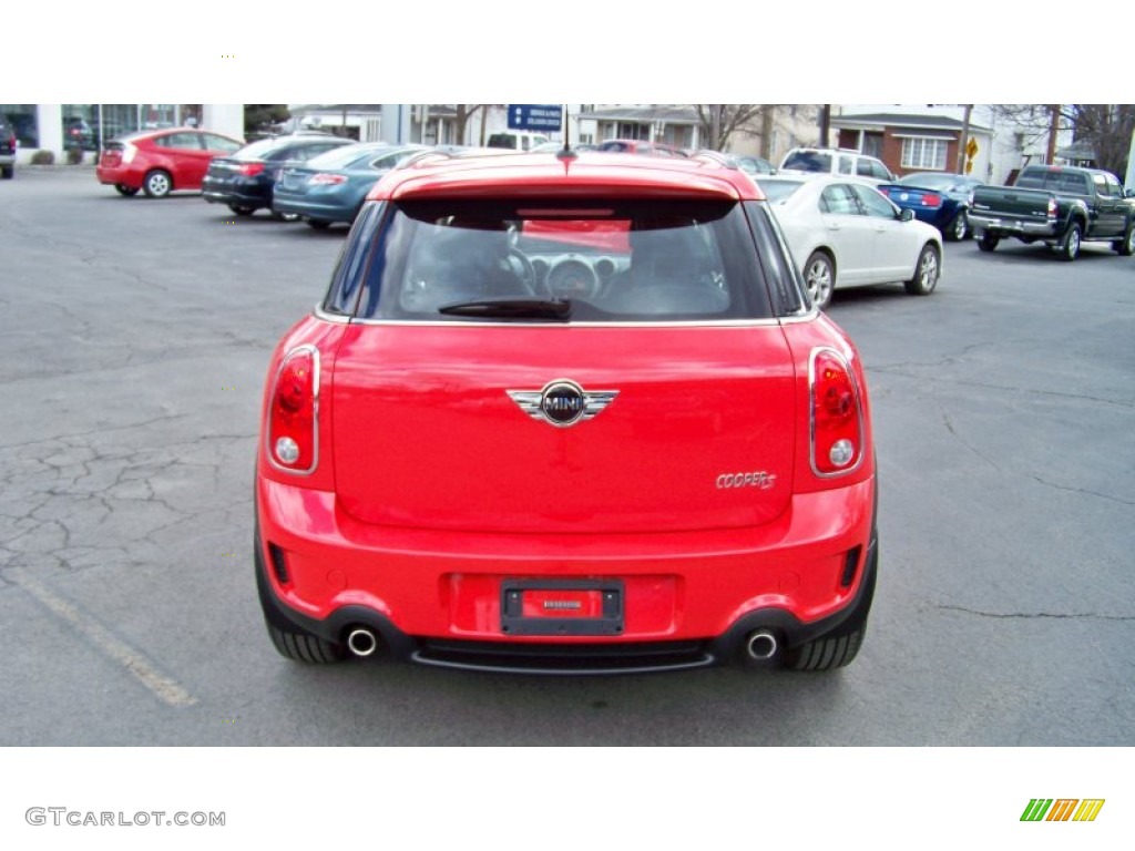 2012 Cooper S Countryman - Pure Red / Carbon Black photo #6
