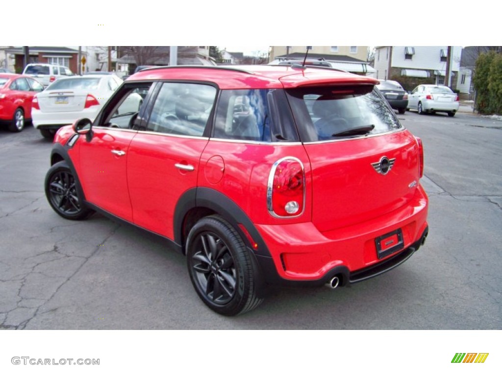 2012 Cooper S Countryman - Pure Red / Carbon Black photo #7