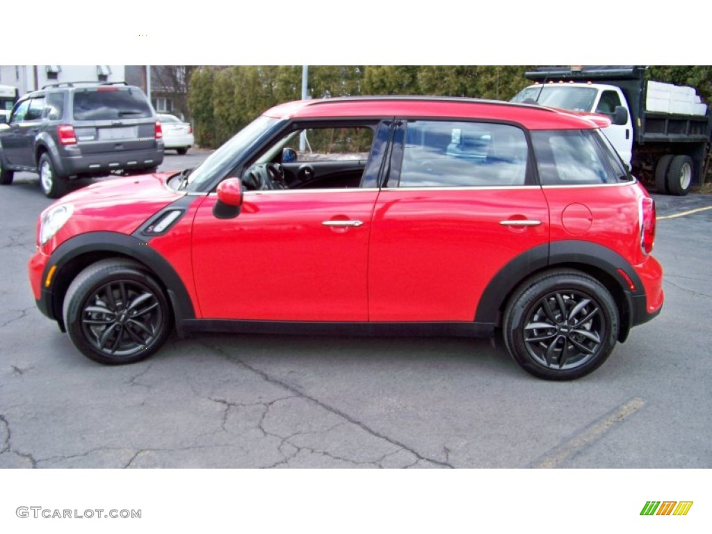 2012 Cooper S Countryman - Pure Red / Carbon Black photo #8