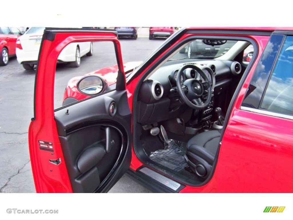 2012 Cooper S Countryman - Pure Red / Carbon Black photo #11