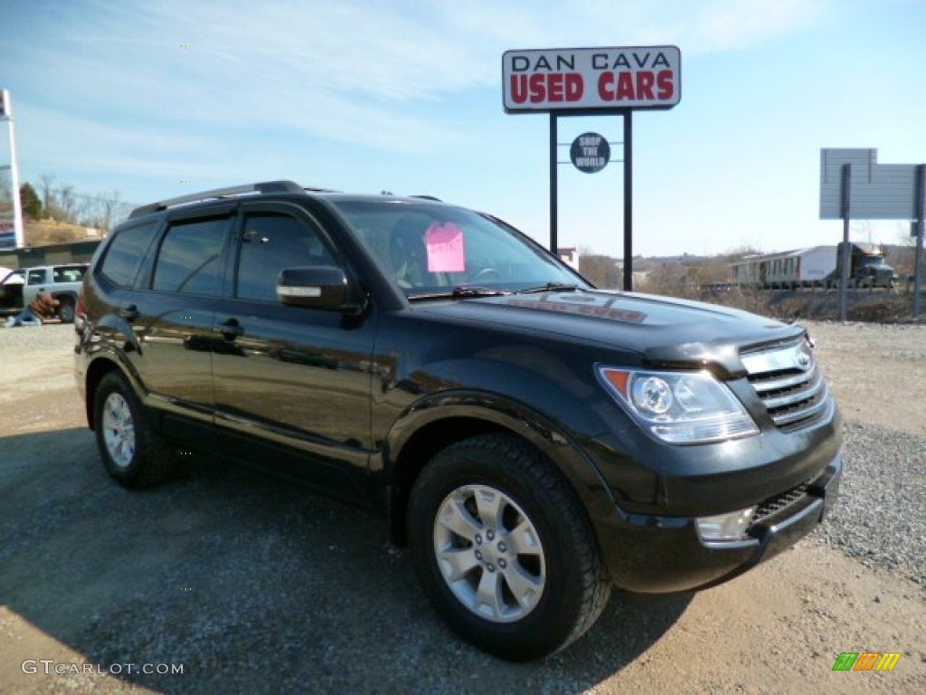 2009 Borrego EX V6 4x4 - Ebony Black / Beige photo #1