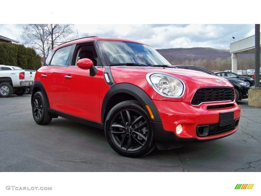 2012 Cooper S Countryman - Pure Red / Carbon Black photo #20