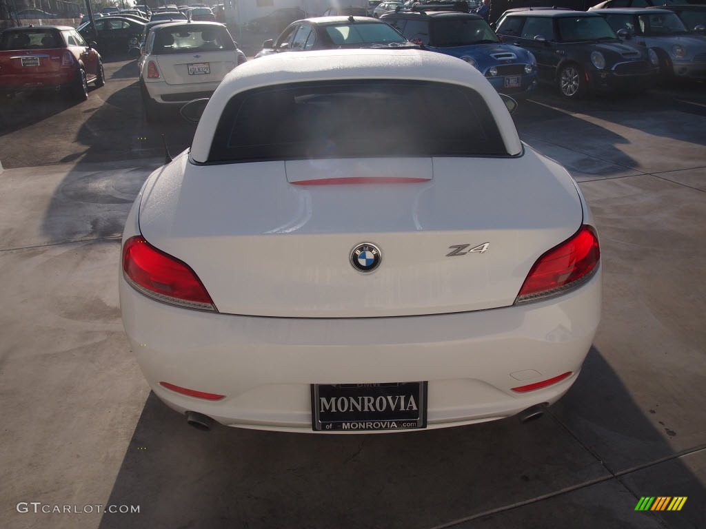 2011 Z4 sDrive35i Roadster - Alpine White / Black photo #8
