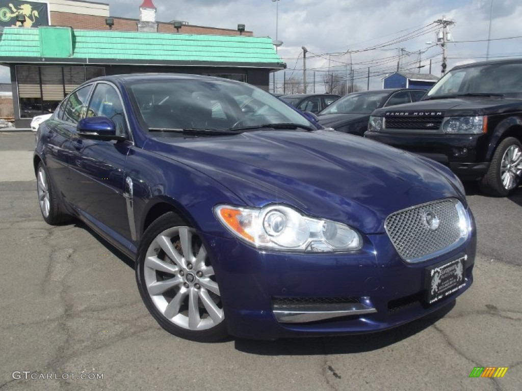 2011 XF Premium Sport Sedan - Spectrum Blue Metallic / Warm Charcoal photo #2