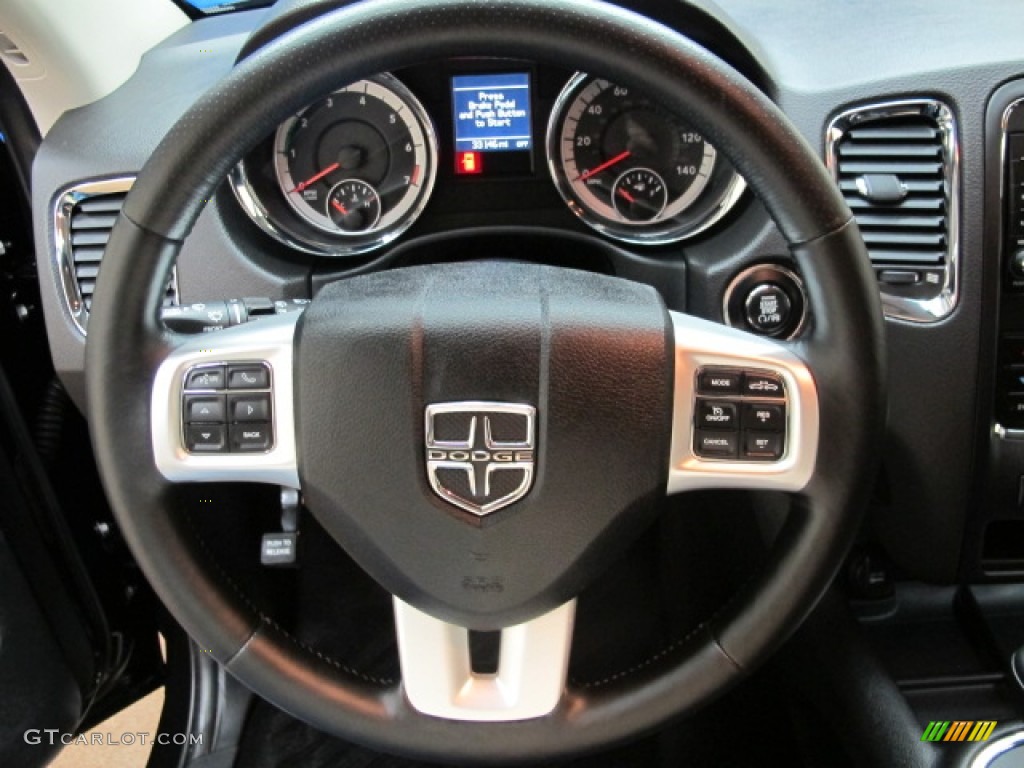 2011 Dodge Durango Citadel 4x4 Black Steering Wheel Photo #91497857