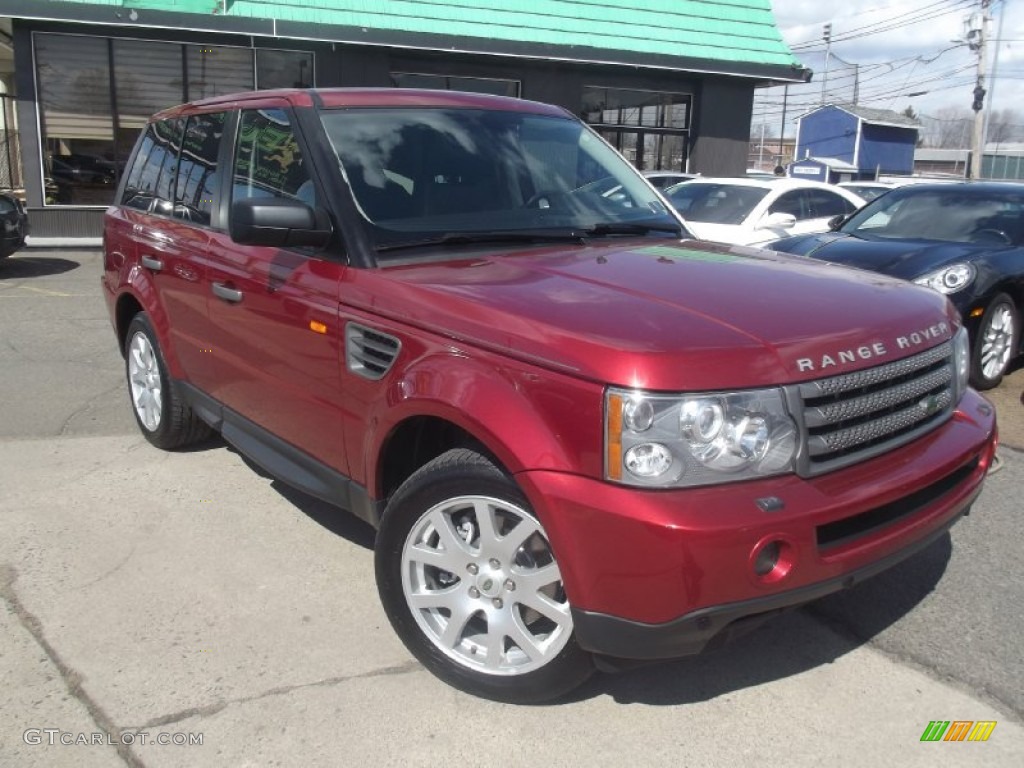 2007 Range Rover Sport HSE - Rimini Red Metallic / Ebony Black photo #2