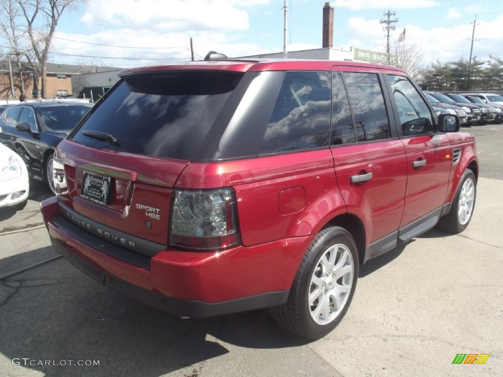 2007 Range Rover Sport HSE - Rimini Red Metallic / Ebony Black photo #3