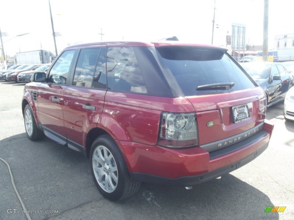 2007 Range Rover Sport HSE - Rimini Red Metallic / Ebony Black photo #4