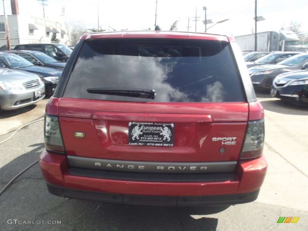 2007 Range Rover Sport HSE - Rimini Red Metallic / Ebony Black photo #5