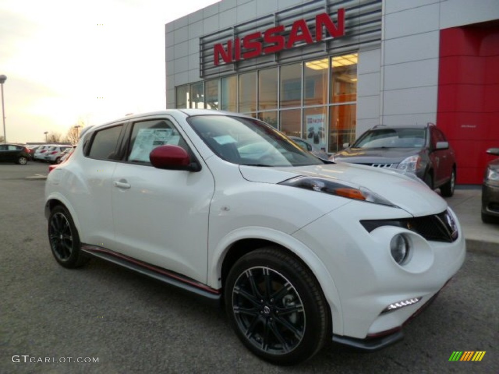 Pearl White 2014 Nissan Juke NISMO AWD Exterior Photo #91502187