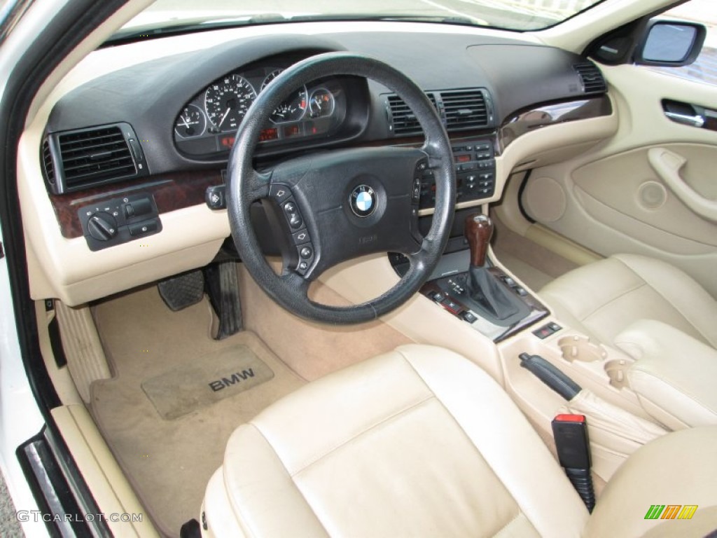 2003 3 Series 330xi Sedan - Alpine White / Sand photo #14