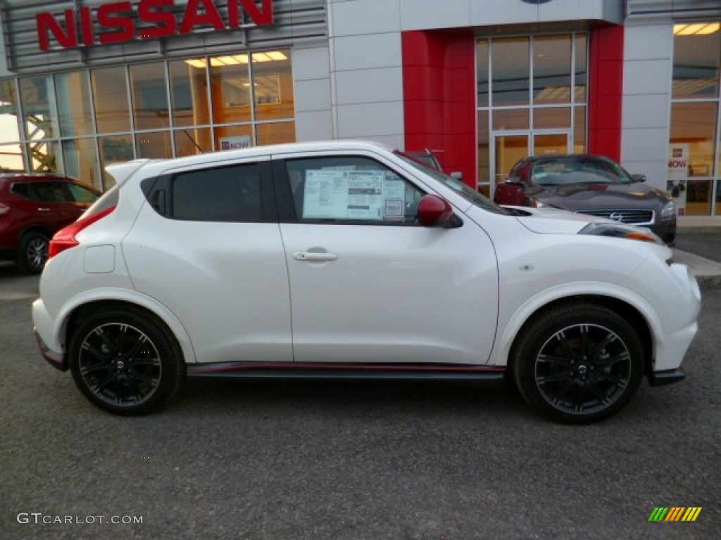 Pearl White 2014 Nissan Juke NISMO AWD Exterior Photo #91502332