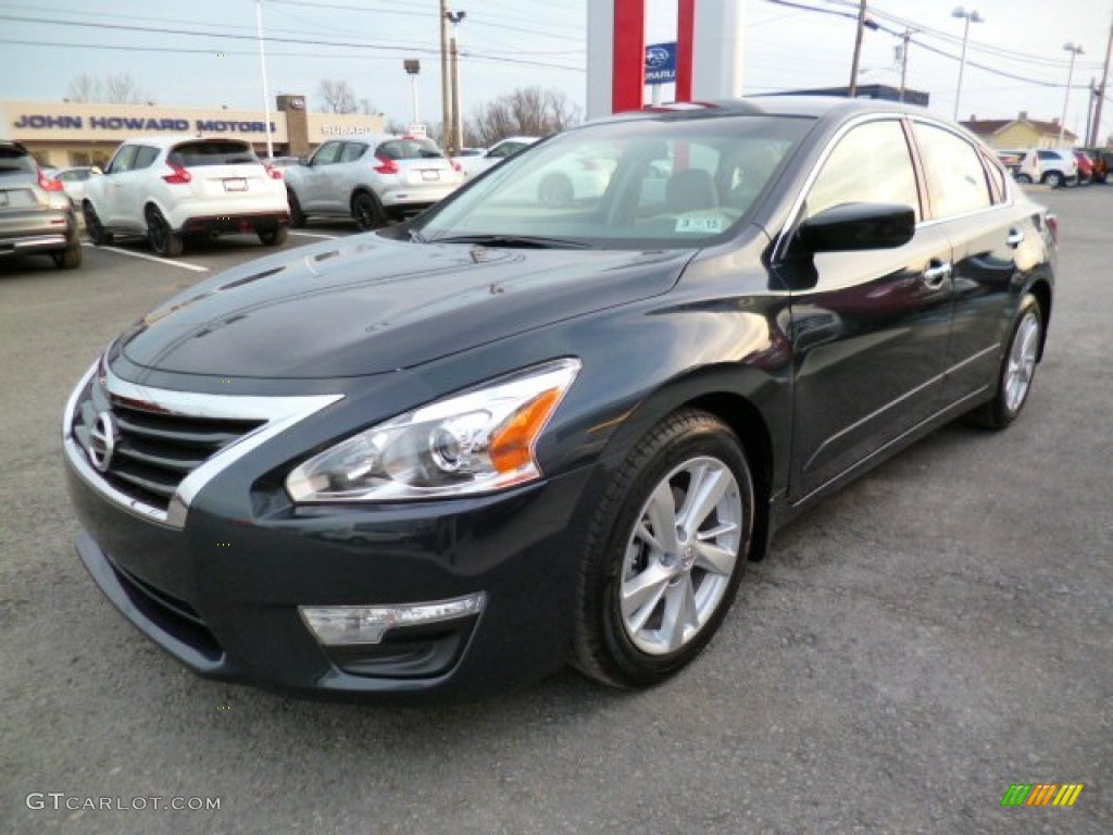 2014 Altima 2.5 SV - Storm Blue / Beige photo #3