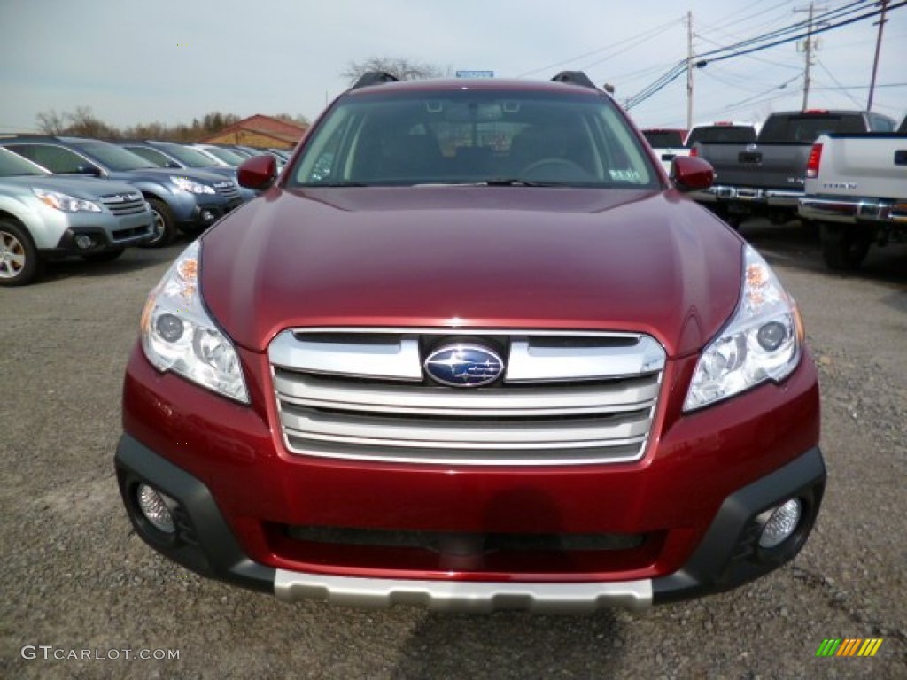 2014 Outback 2.5i Limited - Venetian Red Pearl / Black photo #2