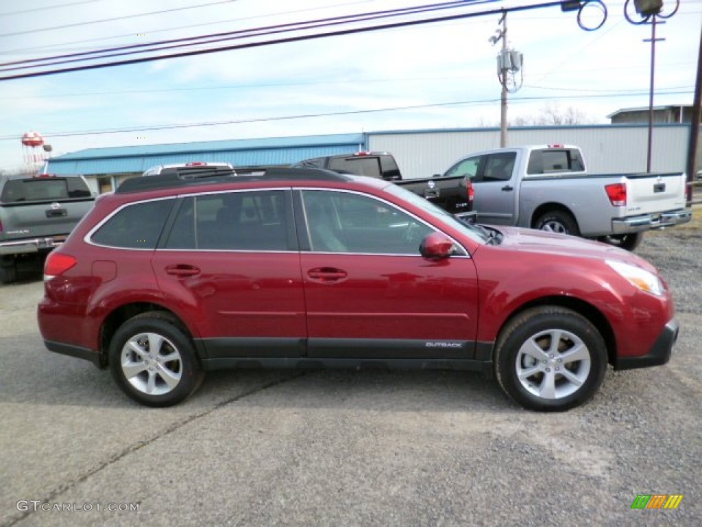 2014 Outback 2.5i Limited - Venetian Red Pearl / Black photo #7